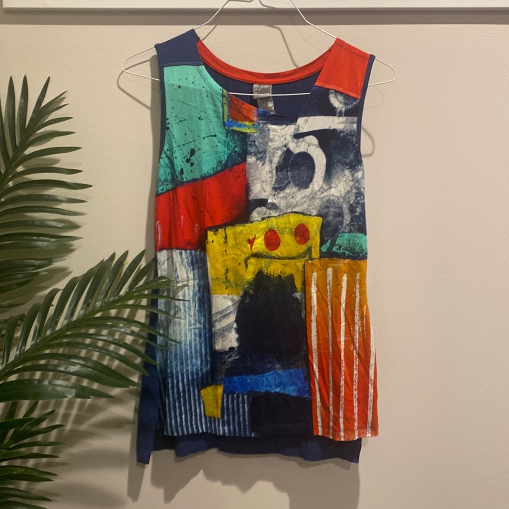 Printed sleeveless shirt Size S